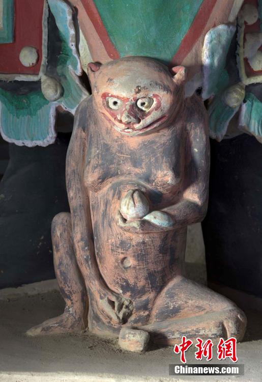 Monkey cultural relics from Dunhuang Grottoes released 