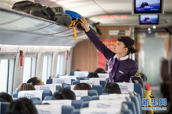 High-speed rail takes China's holiday strain
