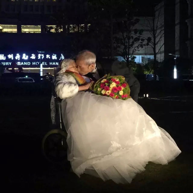 old man wedding dress