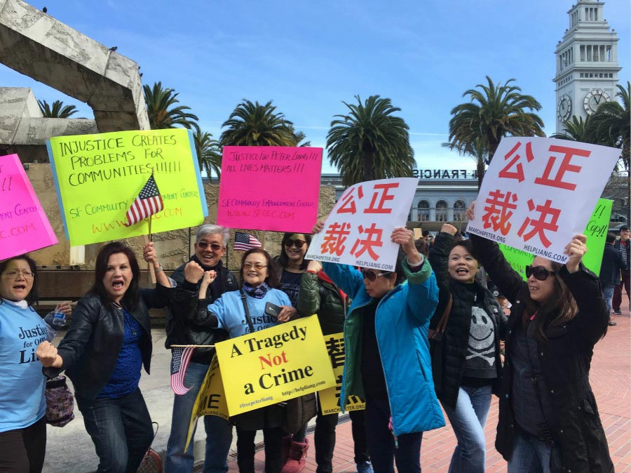 Thousands in San Francisco protest conviction of police officer Peter Liang