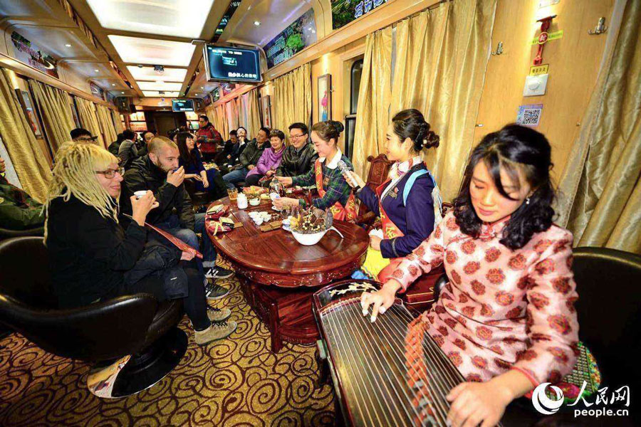 A romantic trip on train in SW China