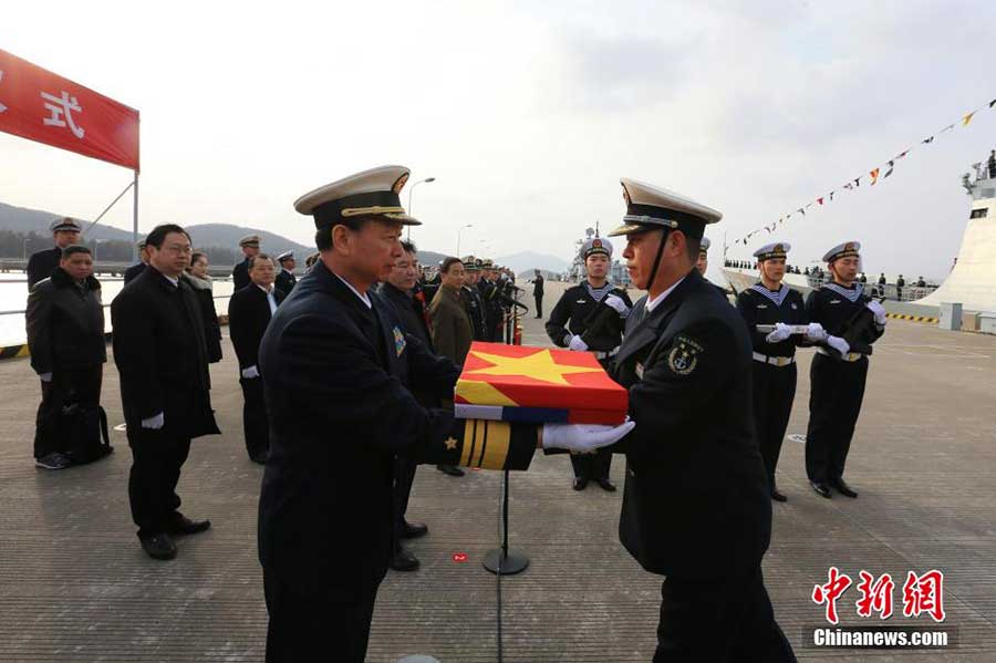 New-type missile frigate Xiangtan commissioned in PLA Navy