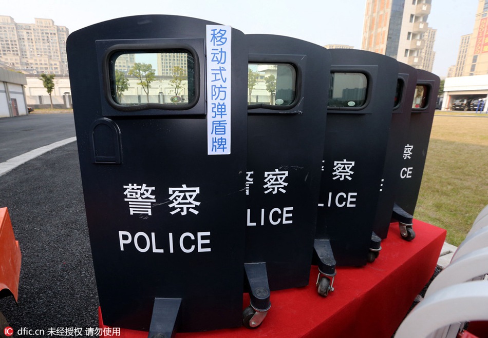 Security equipment distributed to guarantee safety of G20 summit in Hangzhou