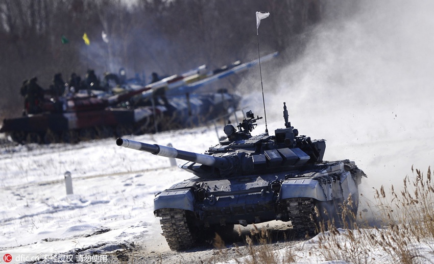 2016 Tank Biathlon Competition held in Russia