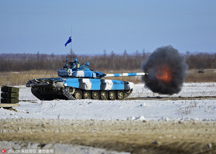 2016 Tank Biathlon Competition held in Russia