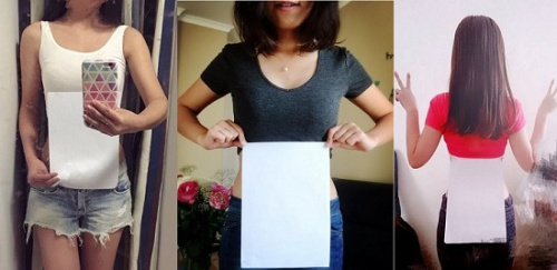 A4 waist challenge - new trend for women to slim down to thinner than a  sheet of paper