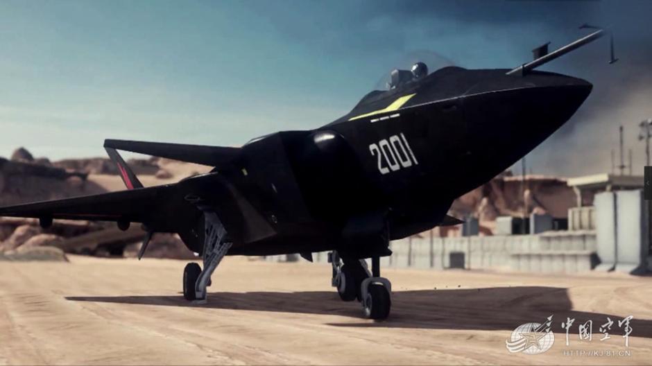 J-20 fighters in 3D video