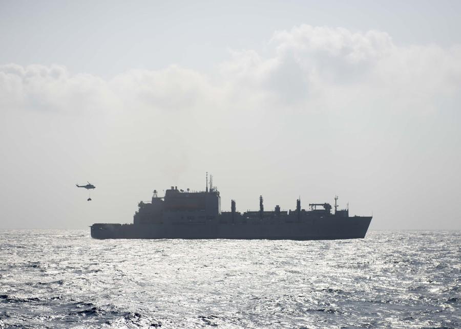Amphibious assault ship USS Boxer patrols in South China Sea