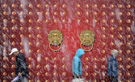 Snowfall Hits Yinchuan