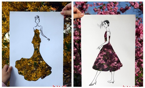 Beauties on Paper Dress in Full Blossoms