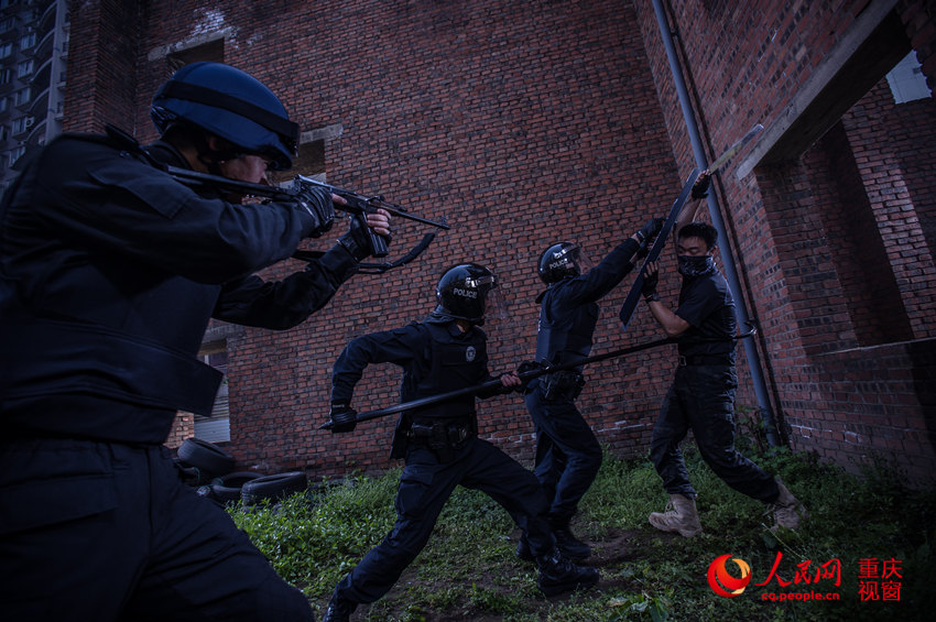 Cool training photos of Chongqing SWAT team
