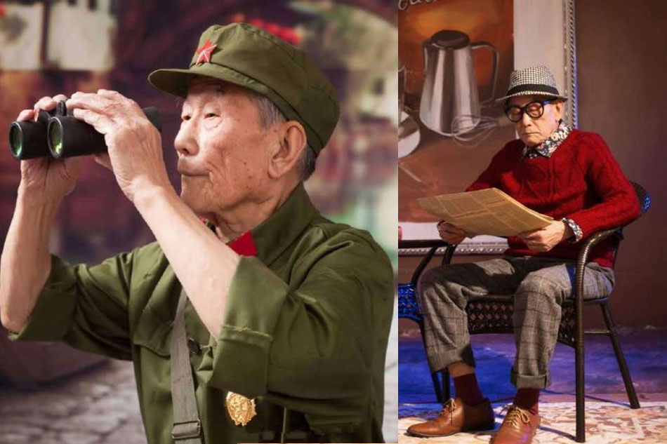 96-year-old veteran take stylish photos