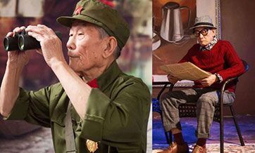96-year-old veteran take stylish photos