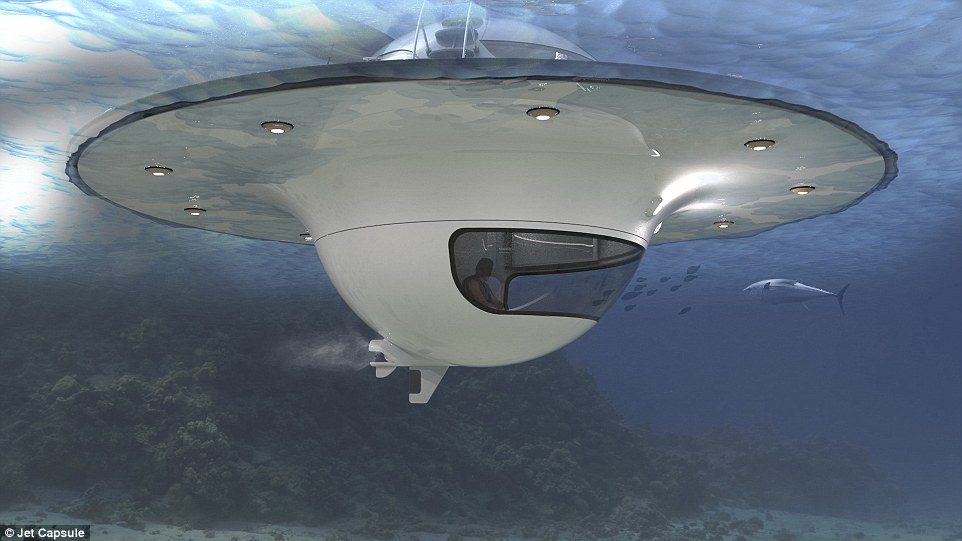 Out of this world! Futuristic UFO-shaped yacht has its own garden and a stunning underwater viewing deck 