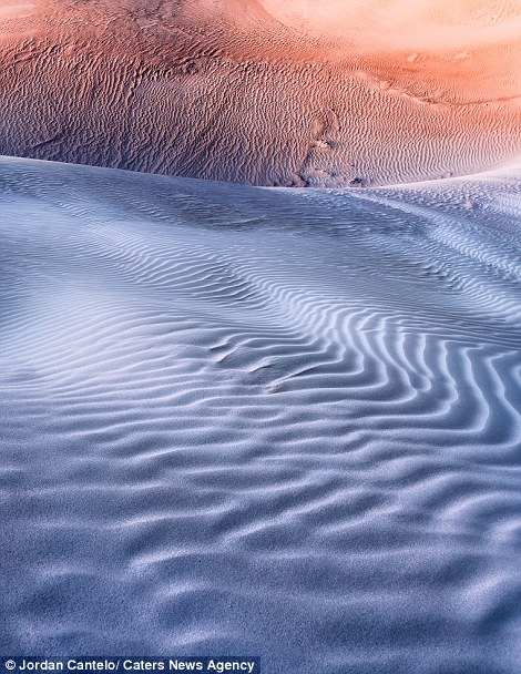 Another Earth: Stunning photos capture Australia's other-worldly 'Ice Cream Dunes' where the sand is so pale it looks like snow