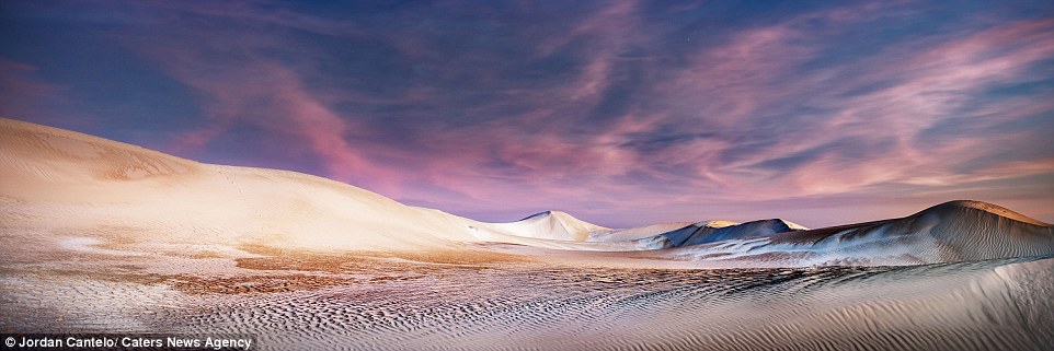 Another Earth: Stunning photos capture Australia's other-worldly 'Ice Cream Dunes' where the sand is so pale it looks like snow