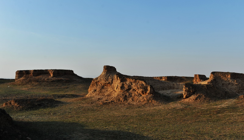 Unique scenery of earth forest in Datong