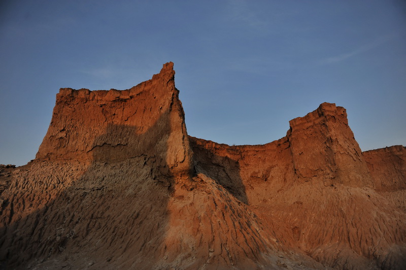 Unique scenery of earth forest in Datong