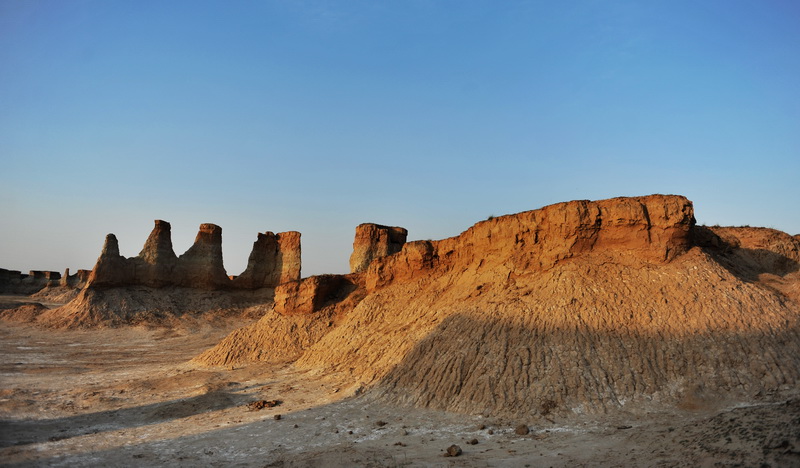 Unique scenery of earth forest in Datong