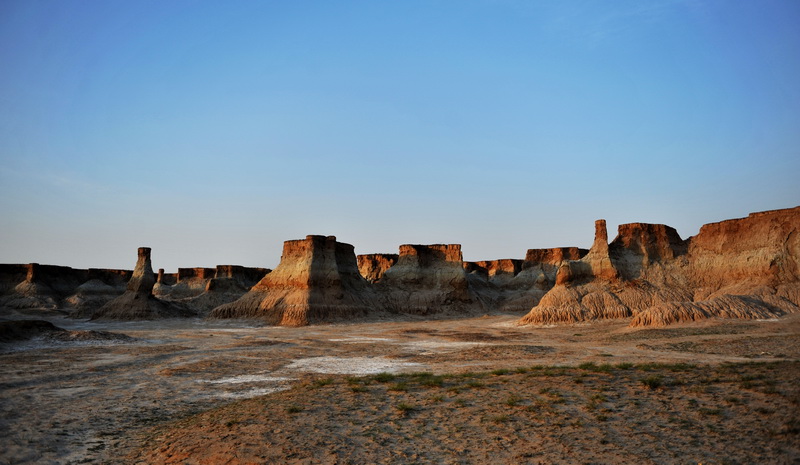 Unique scenery of earth forest in Datong