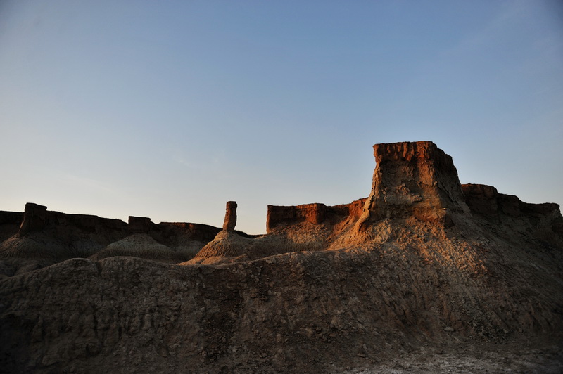 Unique scenery of earth forest in Datong