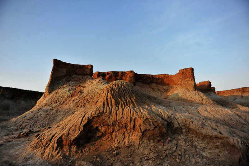 Unique scenery of earth forest in Datong