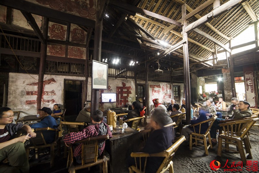 An old tea house in Chengdu