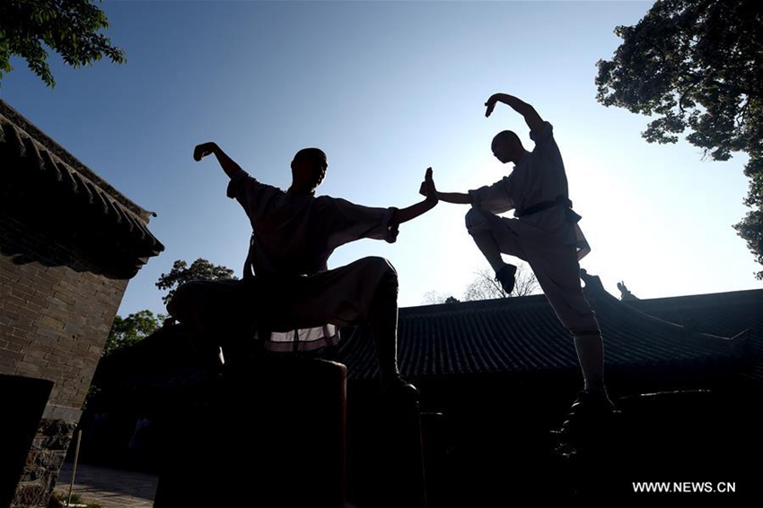 Monks' lives at Shaolin Temple in central China