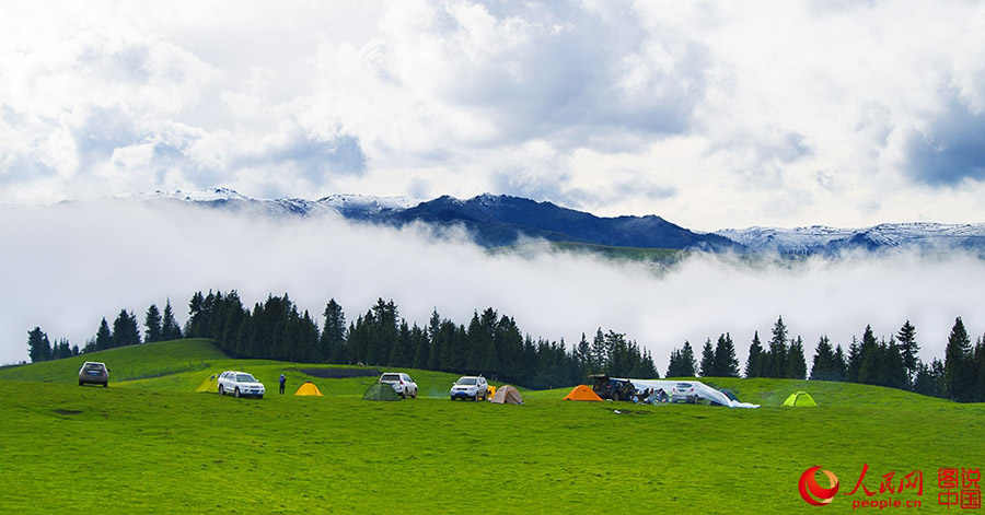 The breathtaking Aketasi grassland in NW ‎China‬'s Xinjiang