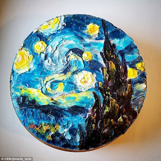 Move over Mary Berry! Bakers recreate masterpieces by Van Gogh, Chagall and Renoir on CAKE