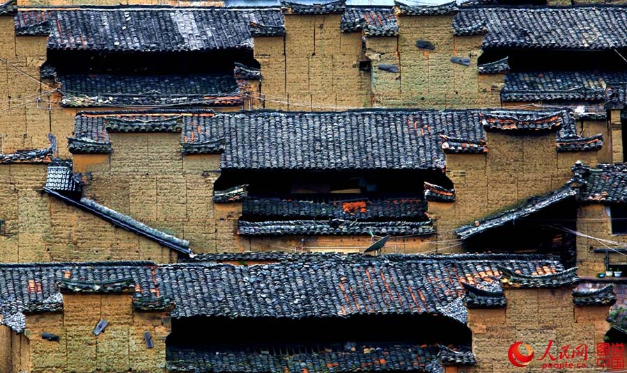 Antique traditional folk houses in Lishui