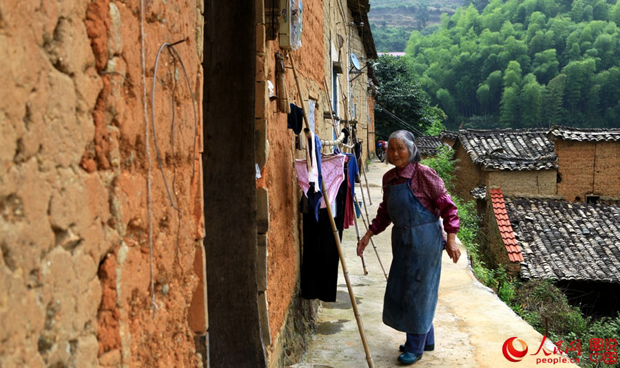 Antique traditional folk houses in Lishui