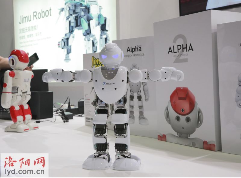 Robots from home and abroad gather in C. China