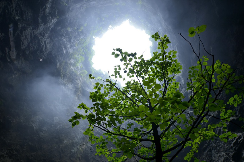 Amazing underground landscape in Hubei