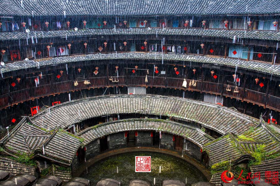 Spectacular view of Fujian Tulou