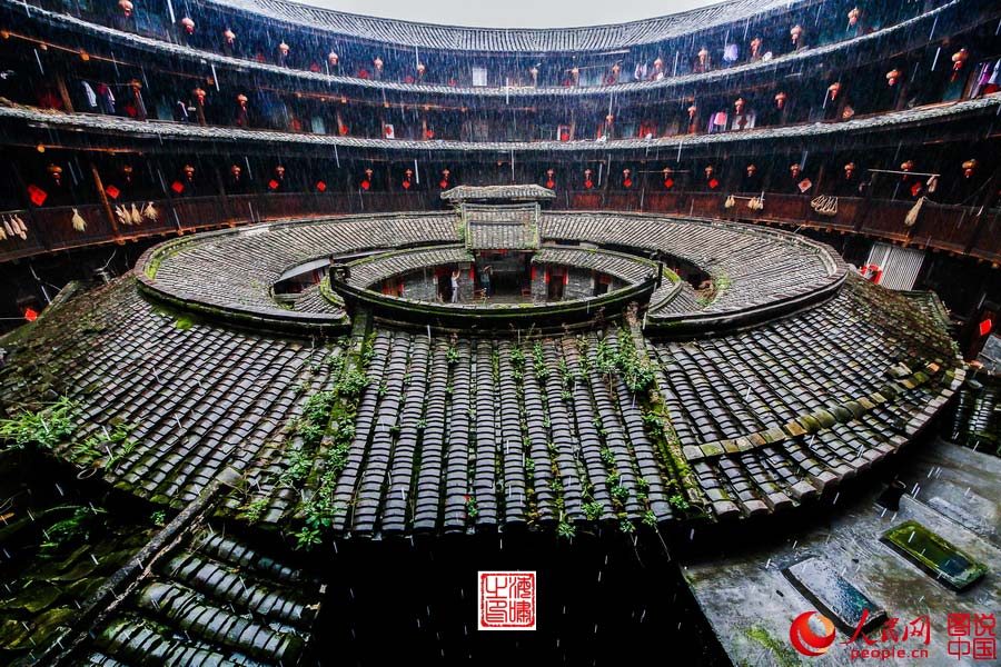 Spectacular view of Fujian Tulou