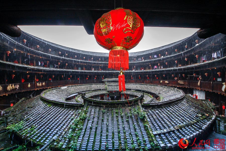 Spectacular view of Fujian Tulou