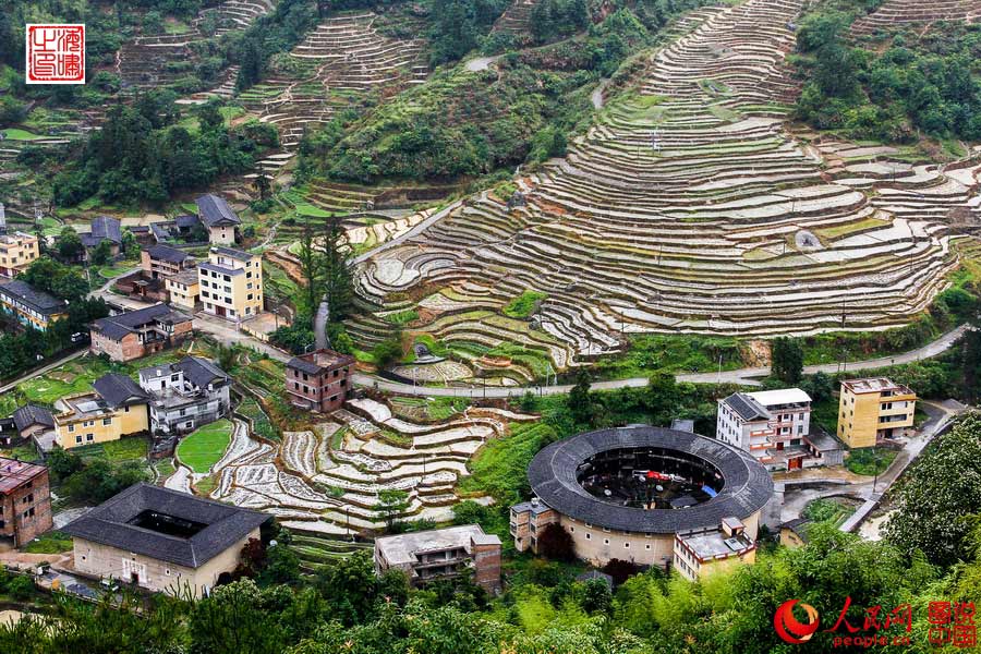 Splendid scenery of Wuyin terrace