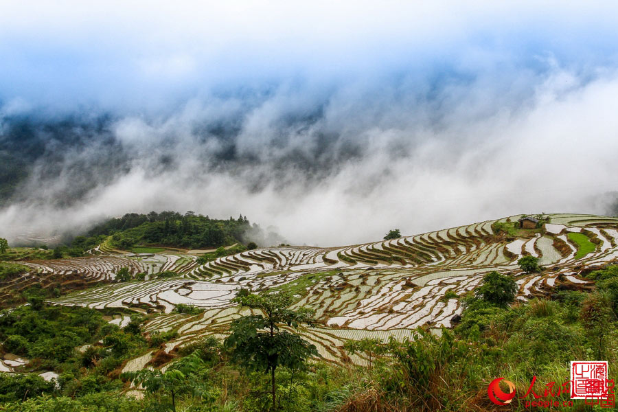 Splendid scenery of Wuyin terrace