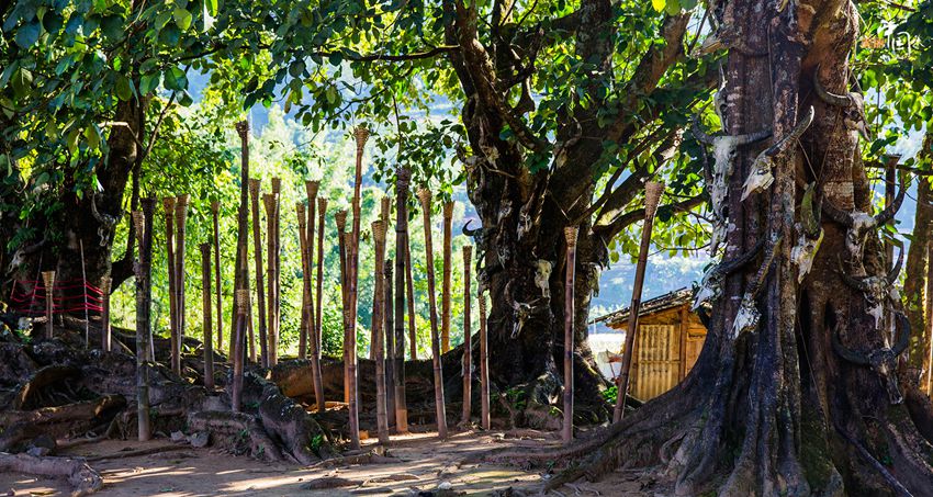 China's last primitive tribe in Wengding Wa Village, SW China