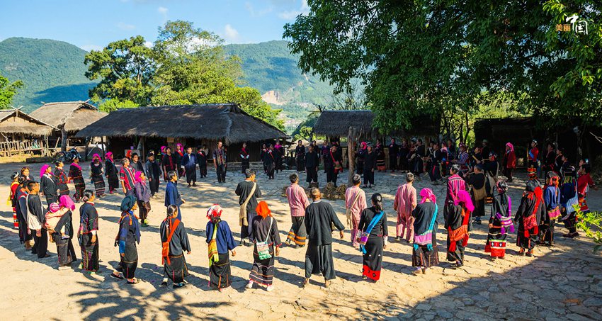 China's last primitive tribe in Wengding Wa Village, SW China