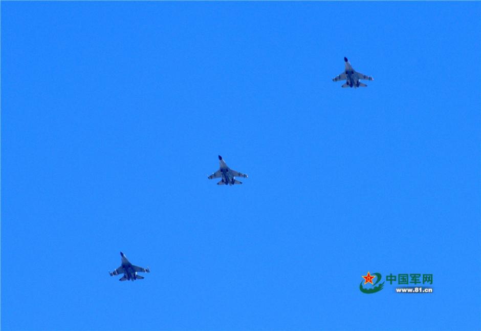 PLA Air Force conducts military drill