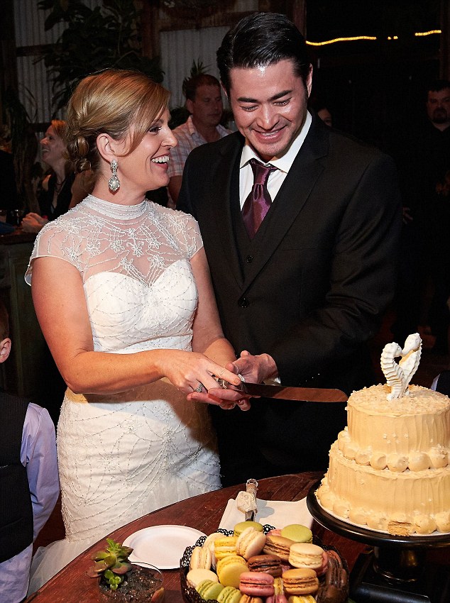 World's first pregnant man weds his children's preschool director after dramatic divorce from first wife that took FOUR YEARS