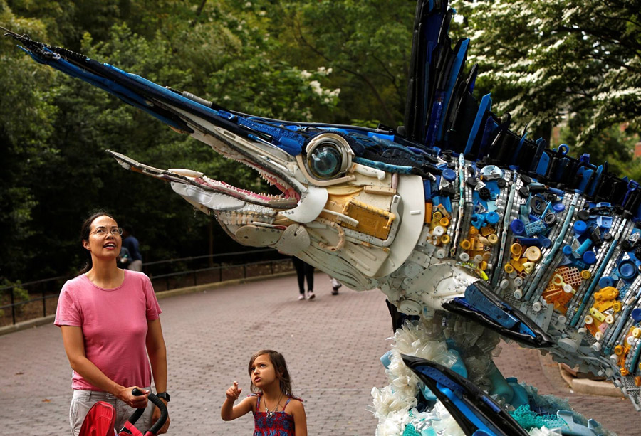 Making art out of ocean debris and plastic pollution