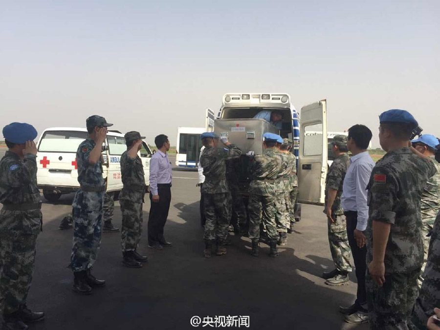 Body of Chinese Peacekeeper Transferred to Mali Capital