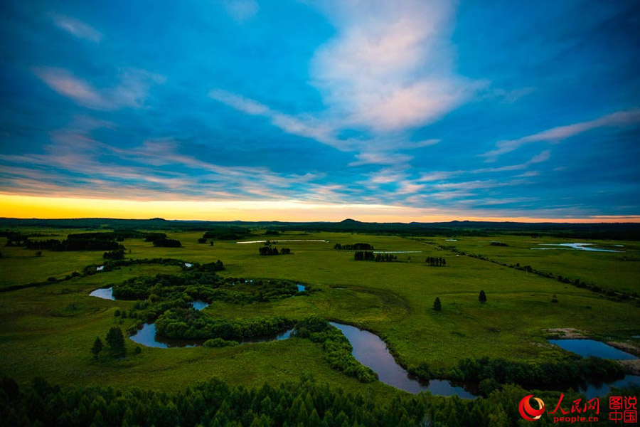 Intoxicating scenery of Nanwenghe Wetland