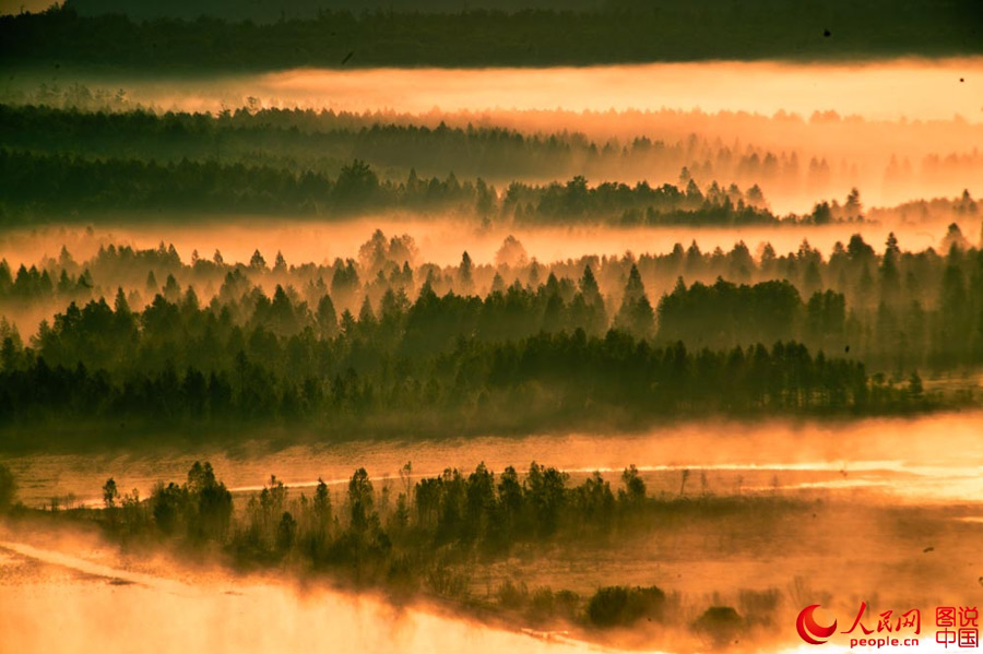 Intoxicating scenery of Nanwenghe Wetland