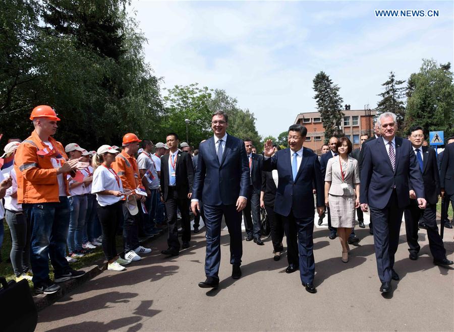 Xi visits Chinese-invested steel plant in Serbia