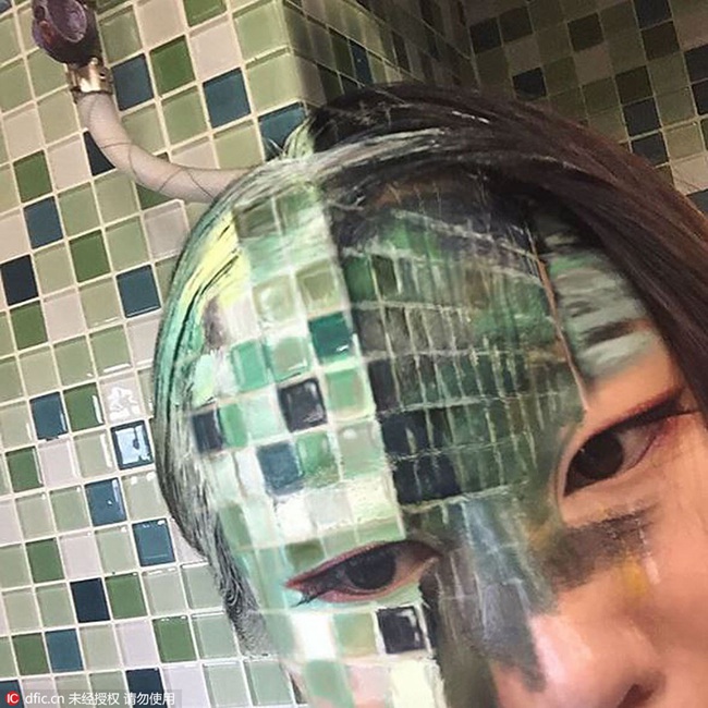 Visual illusion created by South Korean artist