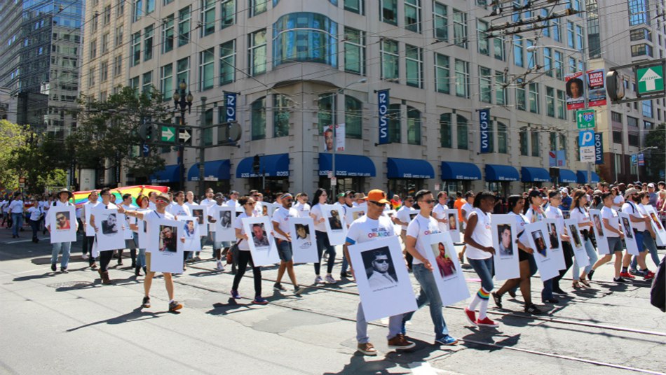 Orlando remembered at San Francisco pride parade